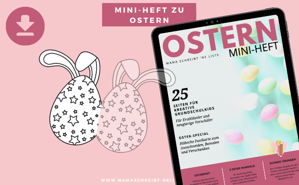 Mini-Heft für künstlerische Osterferien | 25 Kreativseiten für Vorschüler und Erstklässler